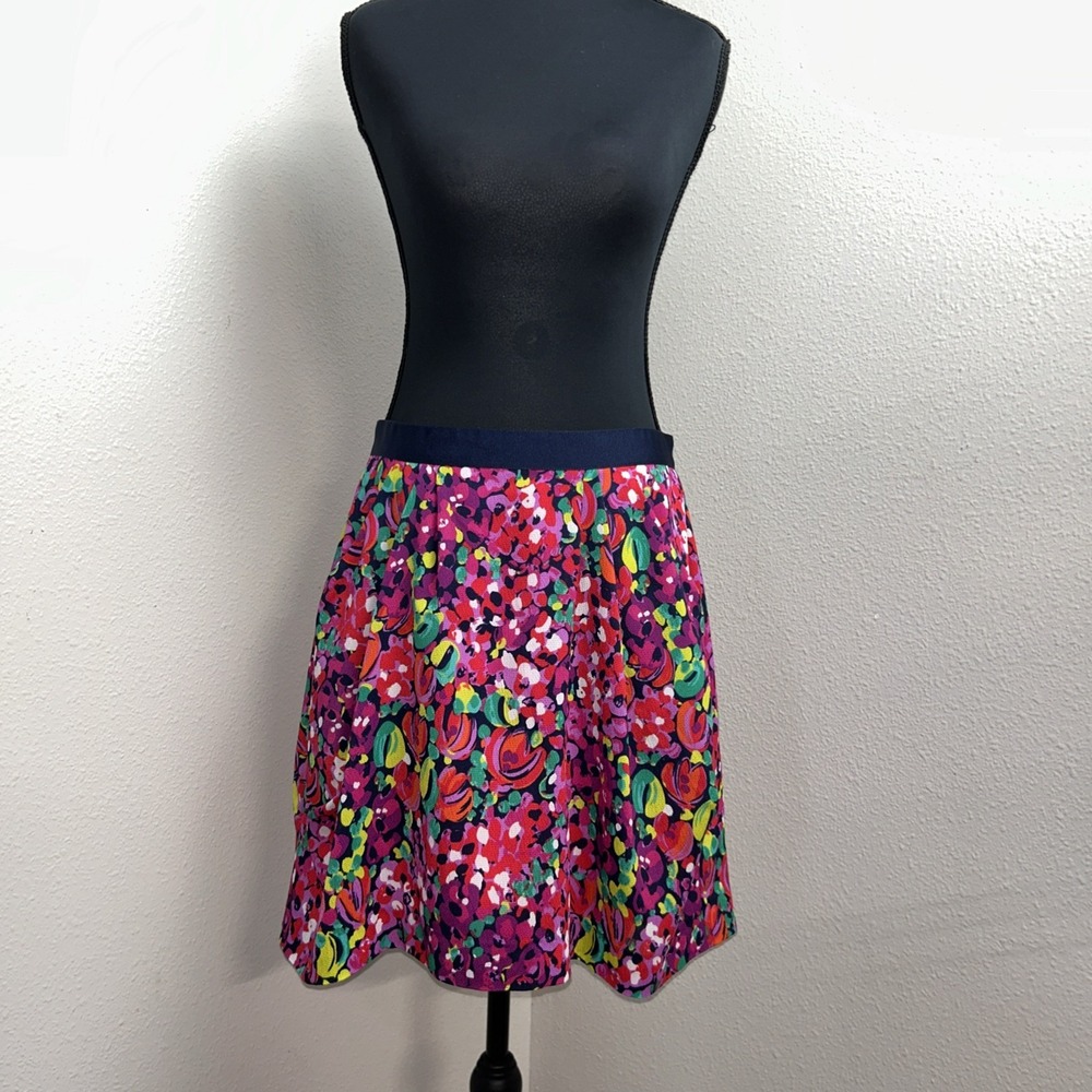 Lilly Pulitzer Clover Skirt Women's 12 Multicolor Floral Confetti Pockets Fun